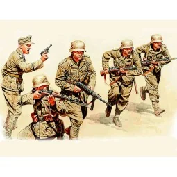 German DAK Infantry Figures North Africa 1/35 - Master Box - MB3593...