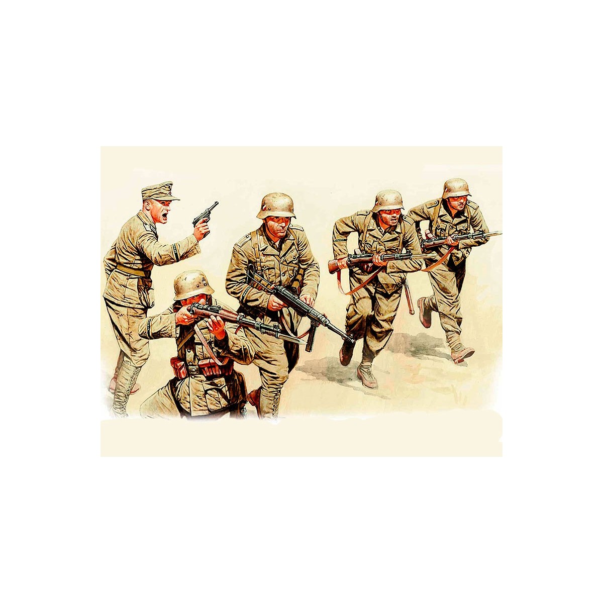 Figurines infanterie allemande DAK Afrique du Nord 1/35 - Master Bo... Figurines infanterie allemande DAK Afrique du Nord 1/35 - Master Bo...
