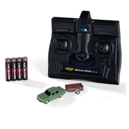Voiture RC Mercedes-Benz 200/8 verte + remorque 1/87 HO Carson - 50...