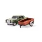 500504169-Carson 1/87 HO Green Mercedes-Benz 200/8 RC Car + Trailer - 500504169