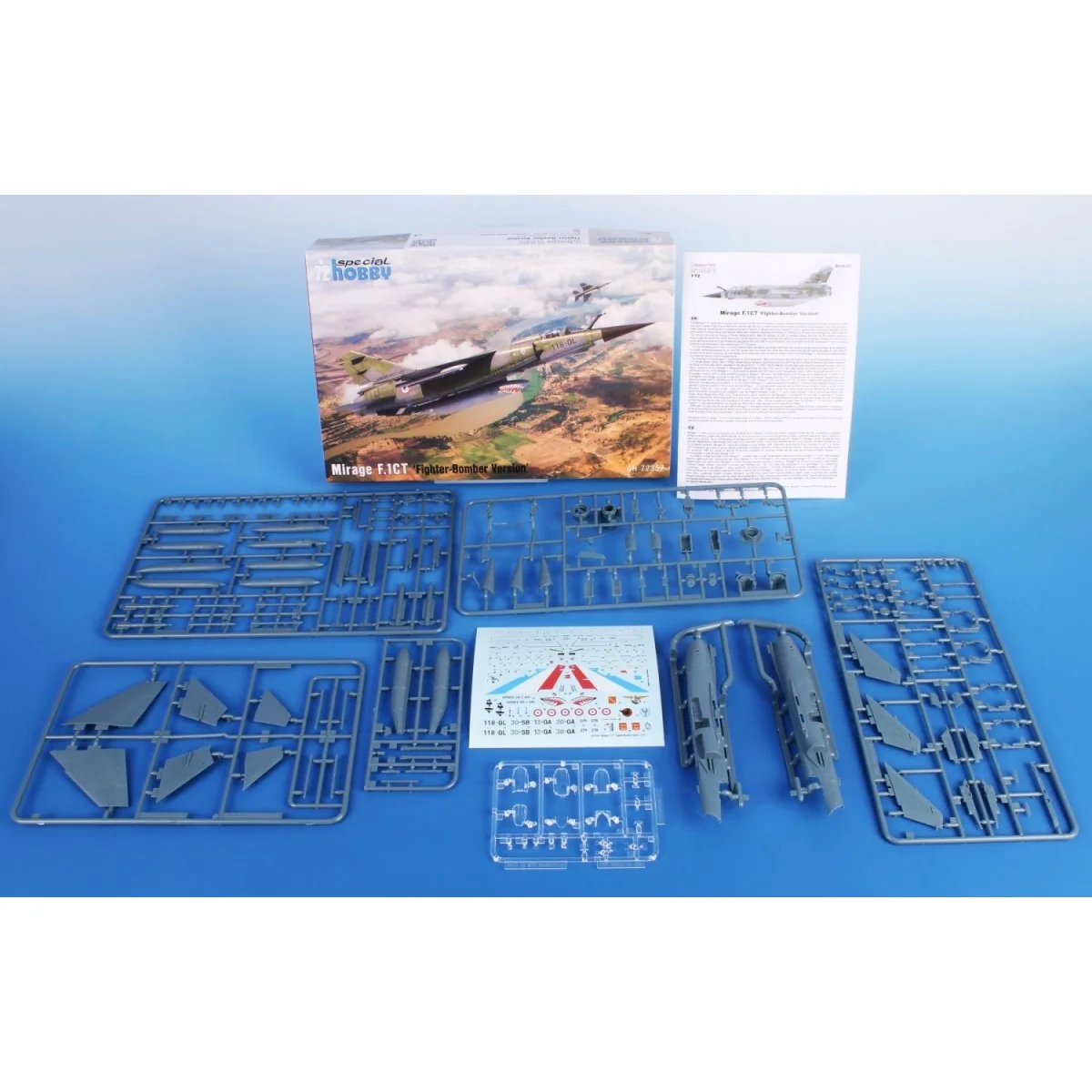 Maquette avion Mirage F.1CT Fighter-Bomber Version 1/72 Special Hob...