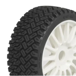 Rallycross tires on white spoked rims TT 1/8 Hobbytech - HTR-T454 -...