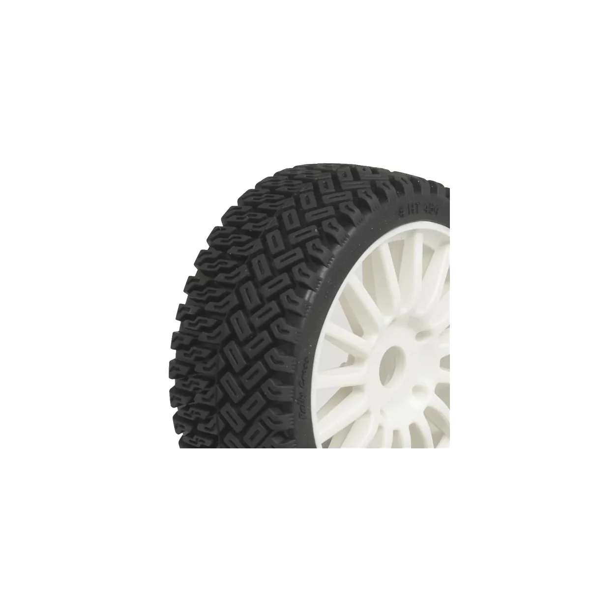 Rallycross tires on white spoked rims TT 1/8 Hobbytech - HTR-T454 -... Rallycross tires on white spoked rims TT 1/8 Hobbytech - HTR-T454 -...