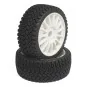 Rallycross tires on white spoked rims TT 1/8 Hobbytech - HTR-T454 -... HTR-T454-Rallycross tires on white spoked rims TT 1/8 Hobbytech - HTR-T454