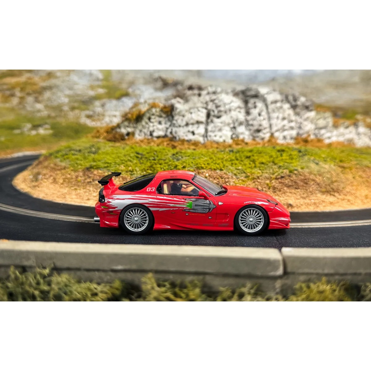 Voiture Mazda RX-7 Dom Toretto The Fast And The Furious Scalextric ... Voiture Mazda RX-7 Dom Toretto The Fast And The Furious Scalextric ...
