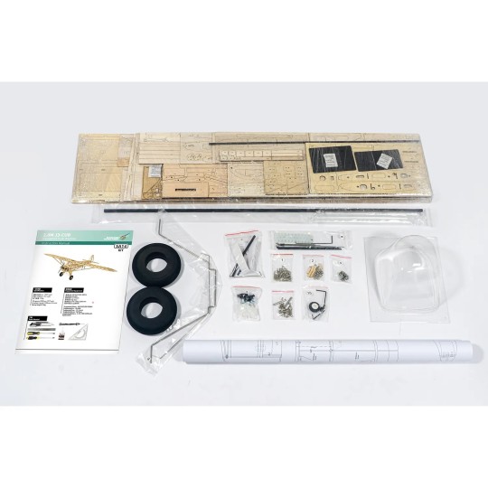 Piper J3-Cub 2000mm SA14 Balsa Kit DW Hobby - SA1401 SA1401-Piper J3-Cub 2000mm SA14 Balsa Kit DW Hobby - SA1401