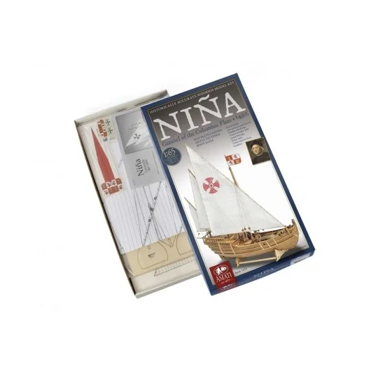 Amati Nina 1/65 scale wooden boat kit - 1411 - 1411 1411-Amati Nina 1/65 scale wooden boat kit - 1411