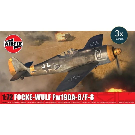 A02066A-Maquette Focke-Wulf Fw190A-8/F-8 - 1/72 Airfix - A02066A