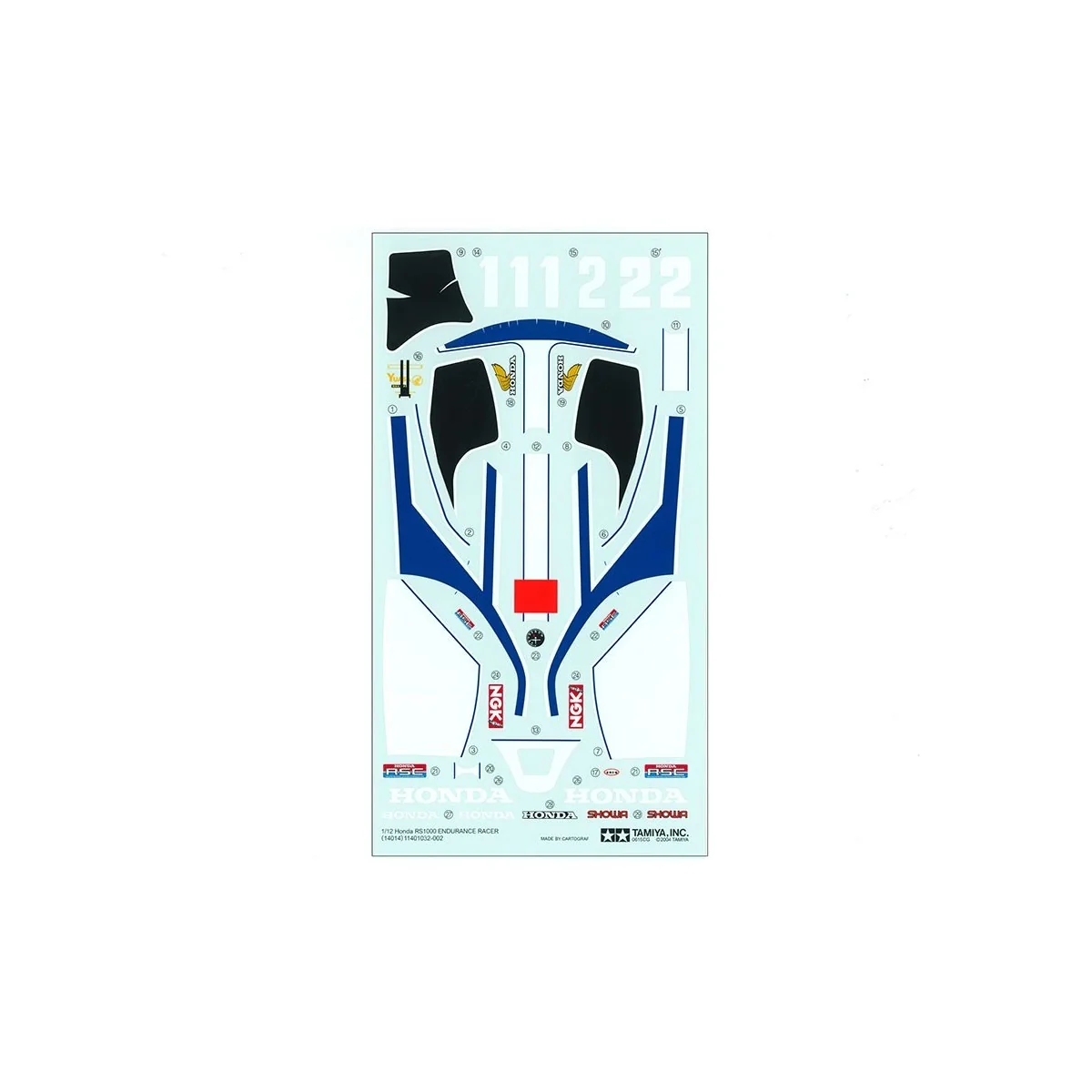 Tamiya Honda RS1000 Endurance Racer 1/12 scale motorcycle model kit... Tamiya Honda RS1000 Endurance Racer 1/12 scale motorcycle model kit...