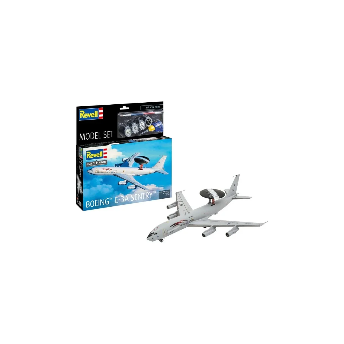 Revell Boeing E-3A 1/144 scale model airplane + paints - 63794 - 63794