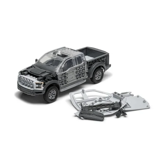 Maquette voiture Ford F-150 Raptor Gris - QuickBuild Airfix - J6053... J6053-Maquette voiture Ford F-150 Raptor Gris - QuickBuild Airfix - J6053