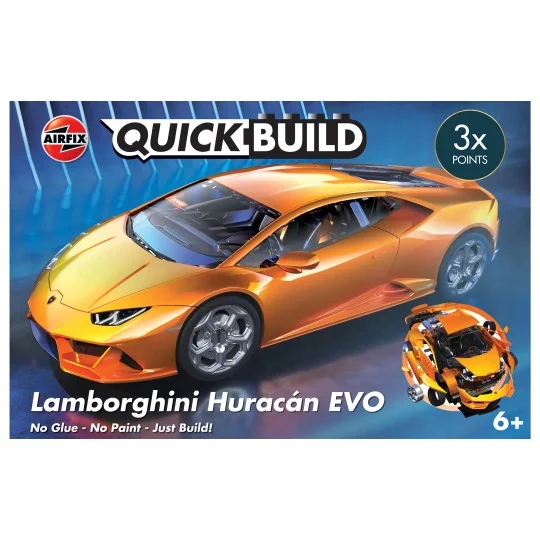 J6058-Lamborghini Huracán EVO model car - QuickBuild Airfix - J6058