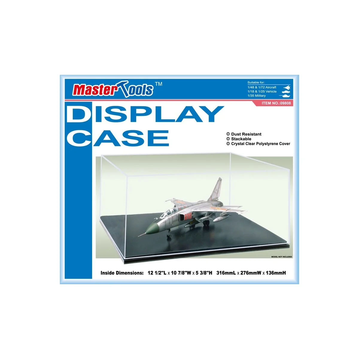 Trumpeter 316x276x136 mm Model Display Case - 09808 - TR09808 Trumpeter 316x276x136 mm Model Display Case - 09808 - TR09808