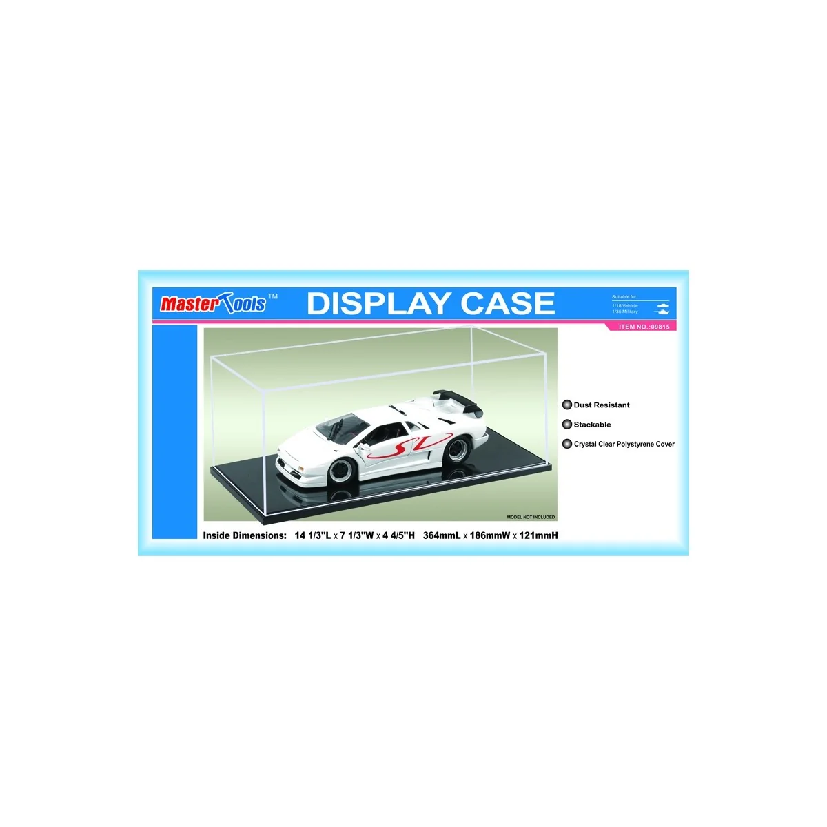 Vitrine de présentation maquette 364X186X121 mm, Trumpeter - 09815 ...