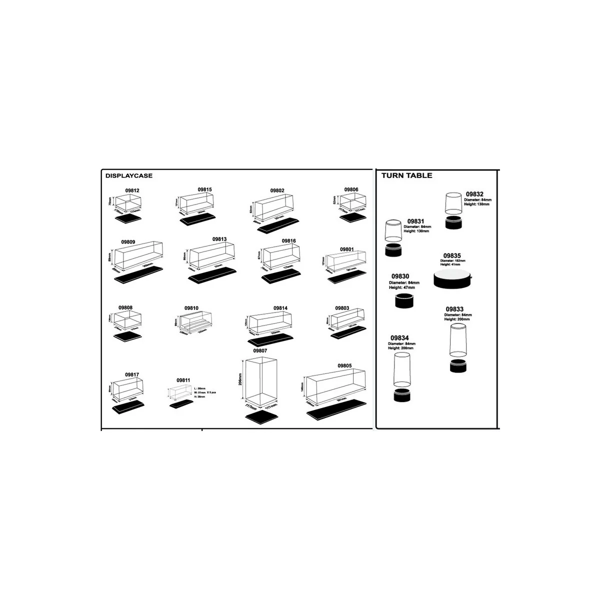 Trumpeter 364x186x121 mm Model Display Case - 09815 - TR09815 Trumpeter 364x186x121 mm Model Display Case - 09815 - TR09815
