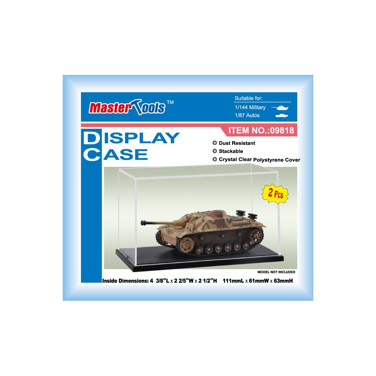 Model display cases 111x61x63 mm (x2), Trumpeter - 09... Model display cases 111x61x63 mm (x2), Trumpeter - 09...