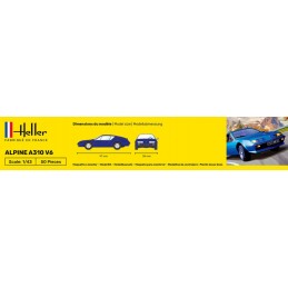 Alpine A310 V6 1/43 Heller + colle et peintures Heller HEL-56146 - 4