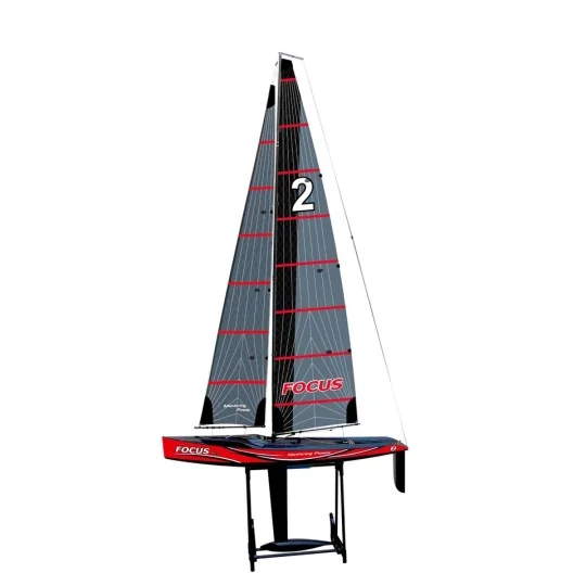 8812V3R-Voilier Focus V3 rouge RTS Joysway - 8812V3R
