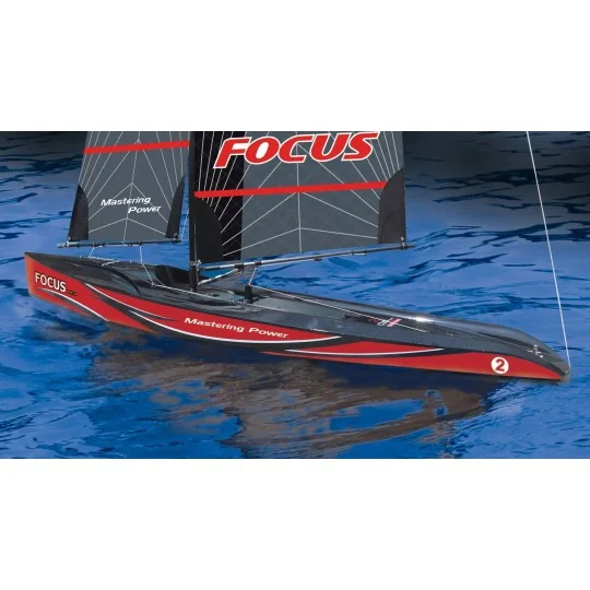 8812V3R-Joysway RTS Focus V3 Red Sailboat - 8812V3R
