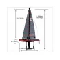 8812V3R-Joysway RTS Focus V3 Red Sailboat - 8812V3R