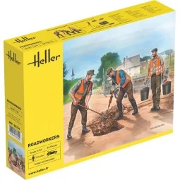 Figures, road workers 1/24 Heller - 82754 - HEL-82754
