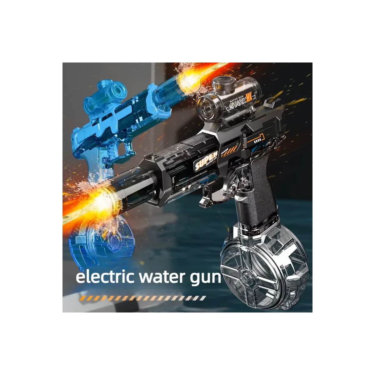 Pistolet à eau électrique automatique, jouet d'extérieur, longue po... Pistolet à eau électrique automatique, jouet d'extérieur, longue po...