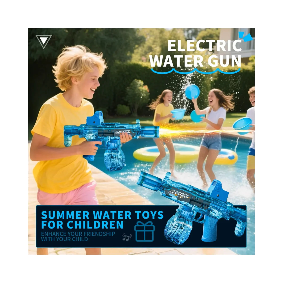 Automatic electric long-range water gun, outdoor toy, long range wi... Automatic electric long-range water gun, outdoor toy, long range wi...