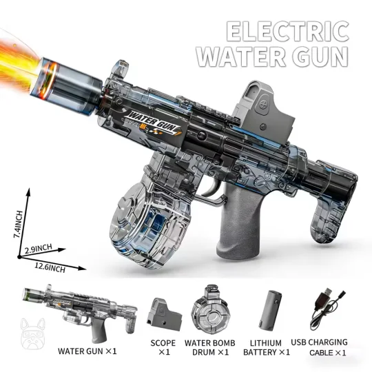 Automatic electric long-range water gun, outdoor toy, long range wi... NMRC-PISTEAUL-Automatic electric long-range water gun, outdoor toy, long range with lights