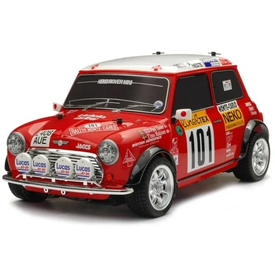 Tamiya Mini Cooper Rallye 1994 M-05, voiture RC 1/10 en kit - 58483... 58483-Tamiya Mini Cooper Rallye 1994 M-05, voiture RC 1/10 en kit - 58483