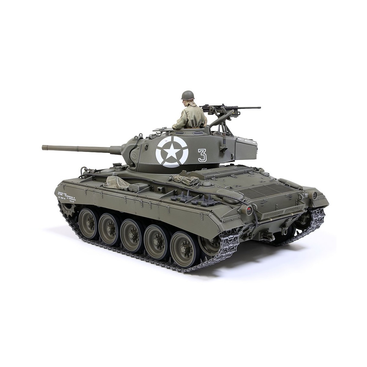 Tamiya 1/35 scale US M24 Chaffee light tank model kit (European Theater edition)... Tamiya 1/35 scale US M24 Chaffee light tank model kit (European Theater edition)...