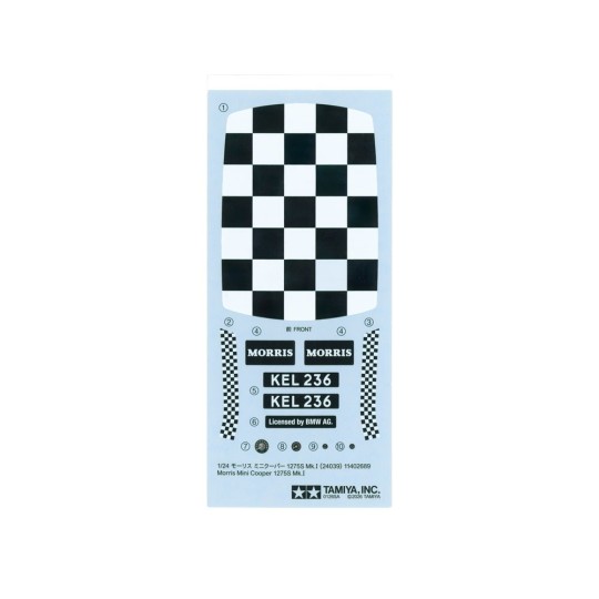 Maquette Austin Mini Cooper 1275S Mk.I 1/24 Tamiya 24039 - 24039 24039-Maquette Austin Mini Cooper 1275S Mk.I 1/24 Tamiya 24039
