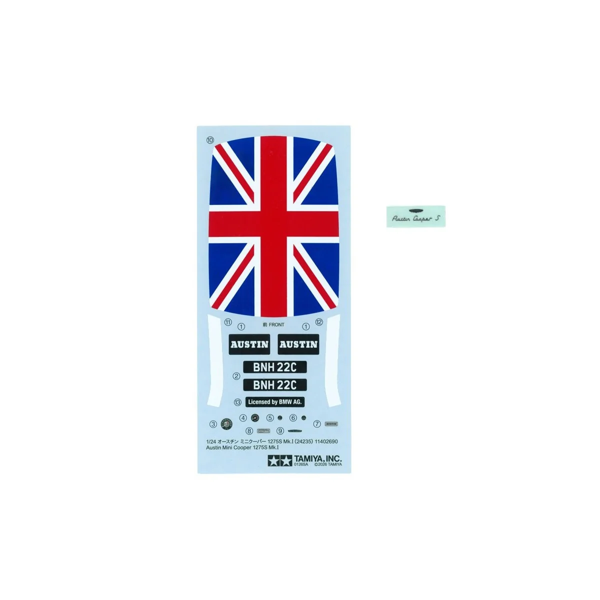 Austin Mini Cooper 1275S Mk.I 1/24 Tamiya 24235 - 24235