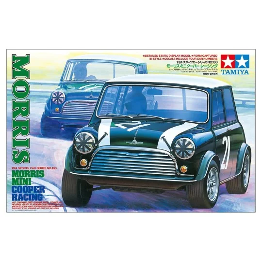 Morris Mini Cooper Racing 1/24 Tamiya 24130 Model Kit - 24130 24130-Morris Mini Cooper Racing 1/24 Tamiya 24130 Model Kit