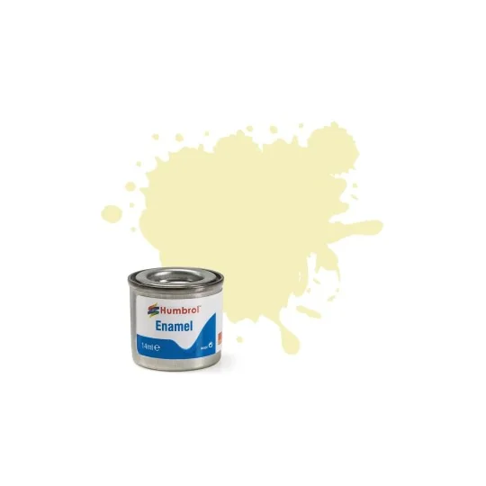 AA0446-Humbrol Enamel Paint 41: Gloss Ivory - 14ml AA0446