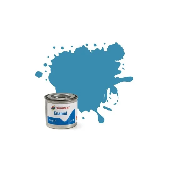 Enamel Paint 48: Gloss Mediterranean Blue (Glossy) - 14ml Humb... AA0521-Humbrol Enamel Paint 48: Gloss Mediterranean Blue (Gloss) - 14ml AA0521