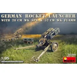 German rocket launcher with 28 cm WK Spr and 32 cm WK Flamm 1/35 Mi...