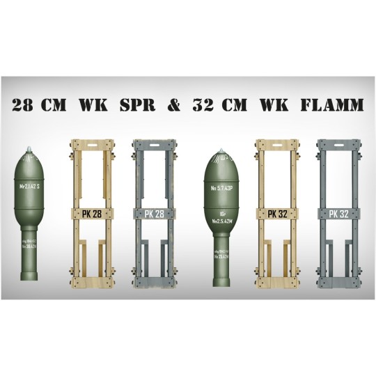Lance roquette allemand avec 28 cm WK Spr et 32 cm WK Flamm 1/35 Mi... 35269-Lance roquette allemand avec 28 cm WK Spr et 32 cm WK Flamm 1/35 MiniArt - 35269
