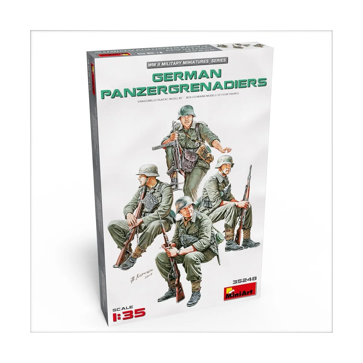 German Panzergrenadier figures (x4) 1/35 MiniArt - 35248 - 35248 German Panzergrenadier figures (x4) 1/35 MiniArt - 35248 - 35248