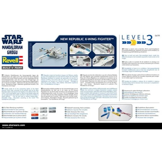 06791-New Republic X-Wing Fighter: The Mandalorian 1/57 Star Wars Revell - 06791