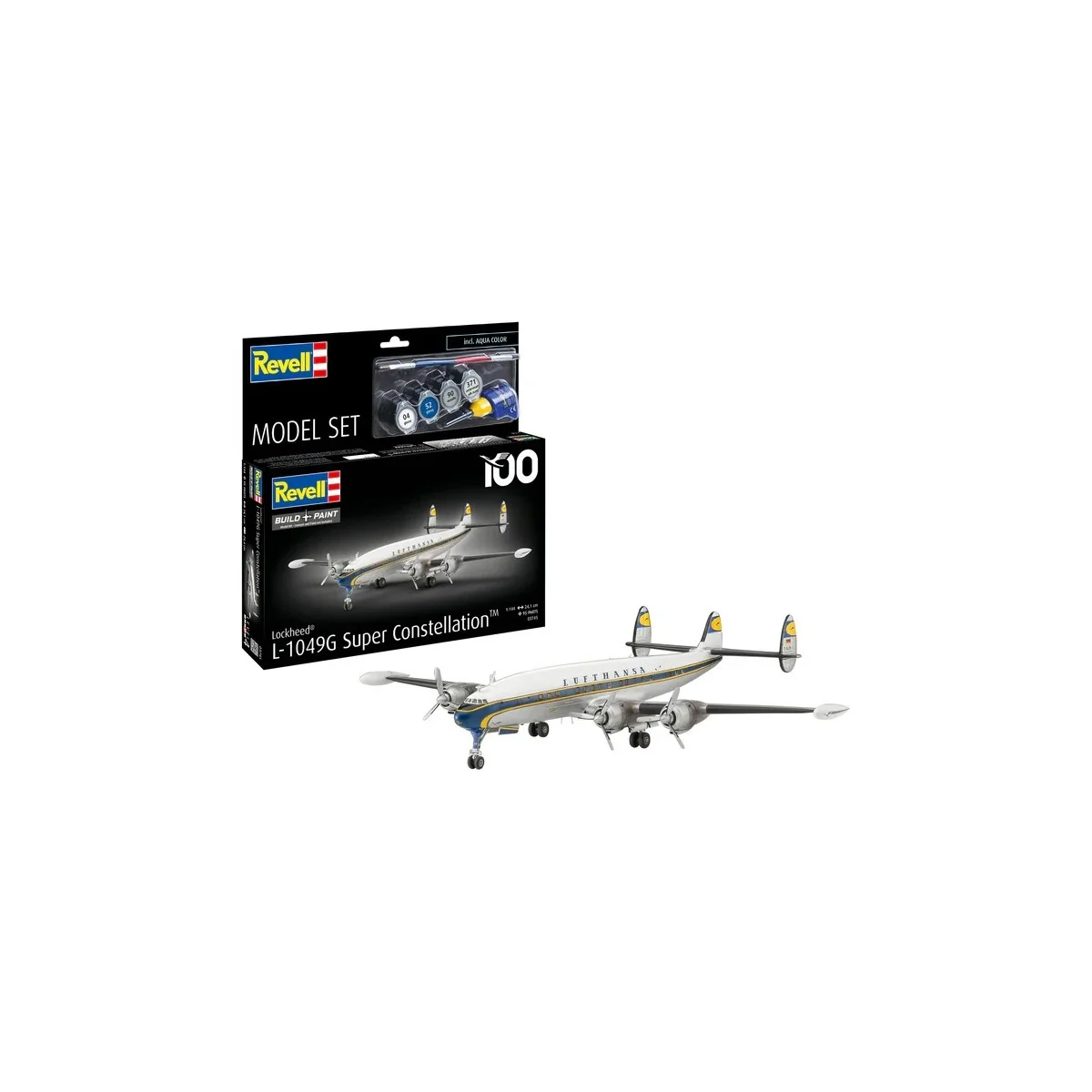 Maquette avion Lockheed L.1049G Super Constellation Lufthansa 1/144... Maquette avion Lockheed L.1049G Super Constellation Lufthansa 1/144...