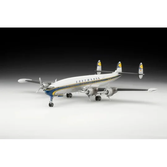 Maquette avion Lockheed L.1049G Super Constellation Lufthansa 1/144... 63745-Maquette avion Lockheed L.1049G Super Constellation Lufthansa 1/144 + peintures Revell - 63745