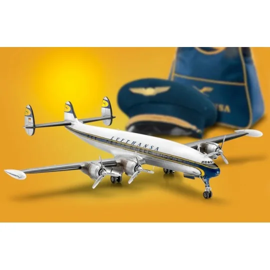Maquette avion Lockheed L.1049G Super Constellation Lufthansa 1/144... 63745-Maquette avion Lockheed L.1049G Super Constellation Lufthansa 1/144 + peintures Revell - 63745
