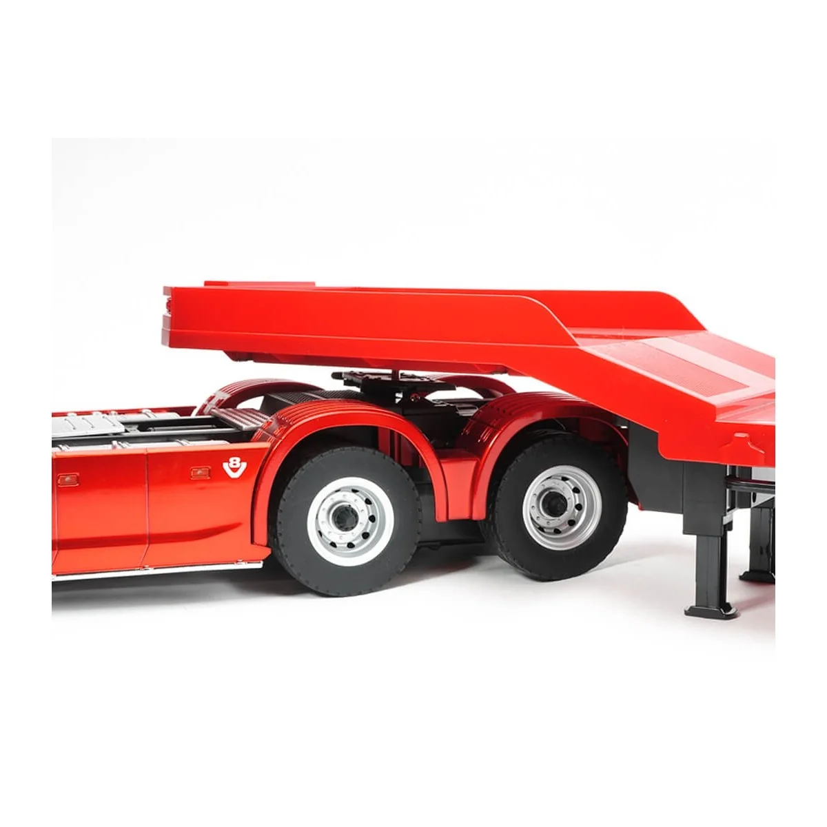 Flatbed trailer for Scania 770S red 1/18 Huina - CY1502 - CY1502 Flatbed trailer for Scania 770S red 1/18 Huina - CY1502 - CY1502