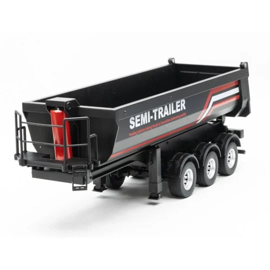 CY1509-Remorque benne RC noire pour Scania 770S 1/18 Huina