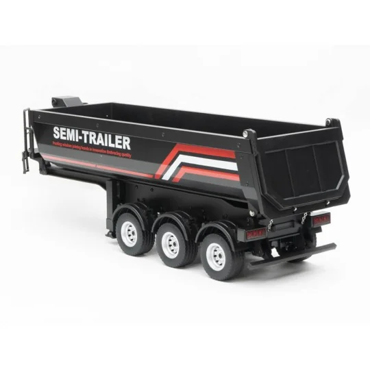CY1509-Huina 1/18 Black RC Tipper Trailer for Scania 770S