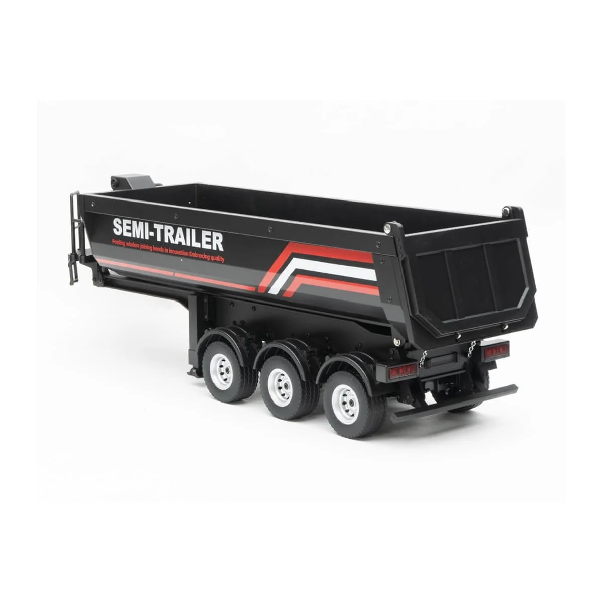 Huina CY1509 Black RC Tipper Trailer for Scania 770S 1/18
