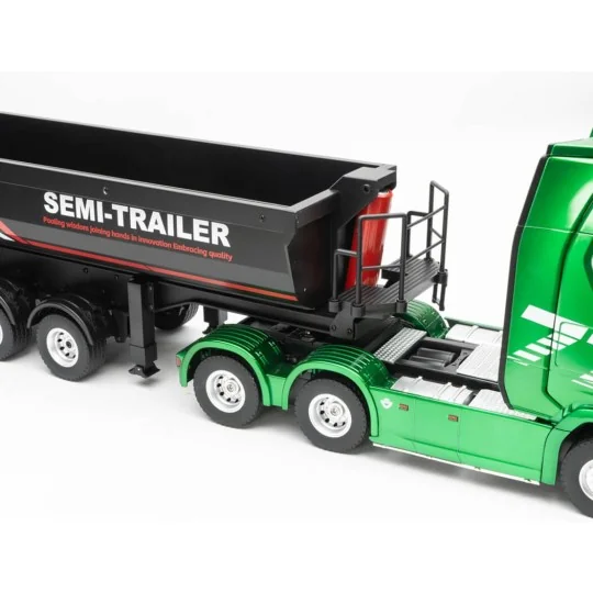 CY1509-Huina 1/18 Black RC Tipper Trailer for Scania 770S