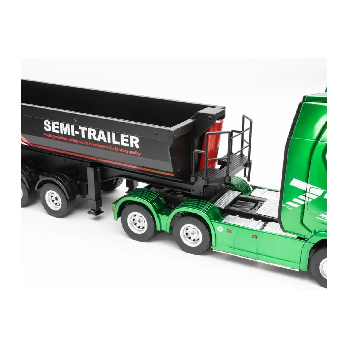 Huina CY1509 Black RC Tipper Trailer for Scania 770S 1/18