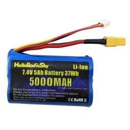 HelloRadio HR3000 2S 7.4V 5000mAh Li-ion Transmitter Battery (XT30)...