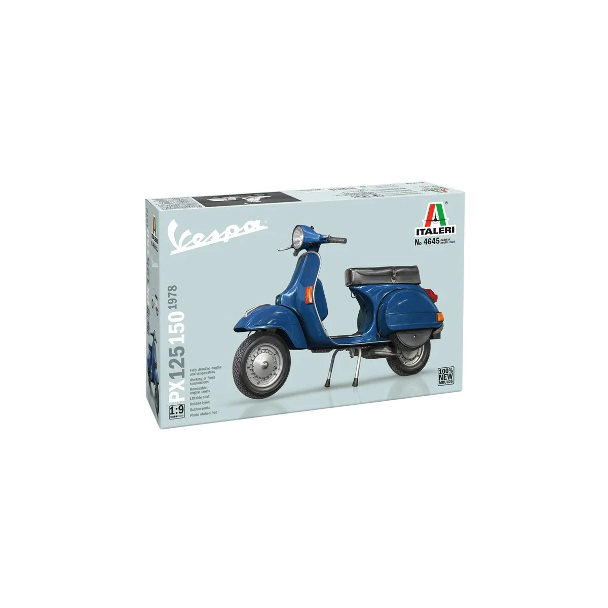 Maquette moto Italeri Vespa PX 125/150 1978 1/9 - 4645 - I4645 Maquette moto Italeri Vespa PX 125/150 1978 1/9 - 4645 - I4645